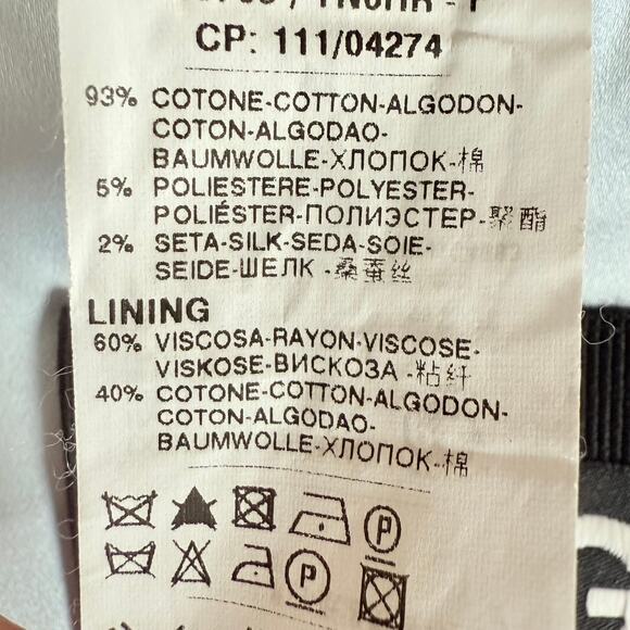 Dolce & Gabbana Light Blue Cotton Blend Blazer Size 46 Authentic Button Closure - Picture 16 of 16